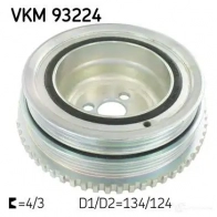 Шкив коленвала SKF Y X8Z95C 7316575571320 Fiat Strada (178) 1 Пикап 1.2 60 л.с. 2003 – 2025 vkm93224