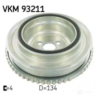 Шкив коленвала SKF TSMBO 6 Fiat Palio (178) 1 Хэтчбек 1.2 60 л.с. 1997 – 2002 VKM 93211 7316575571313