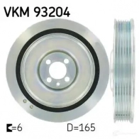 Шкив коленвала SKF VKM 93204 7316575571269 Fiat Doblo K8Y 7W