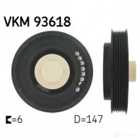 Шкив коленвала SKF VKM 93618 7316575744281 Renault Master 2 (FD, JD, ED) 1997 – 2010 IE3 XKPD
