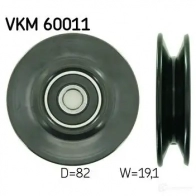 Обводной ролик приводного ремня SKF VKM 60011 GQQ 6LIV 595503 7316574582372