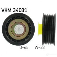 Паразитный ролик приводного ремня SKF VKM 34031 Ford Mondeo 3 (GE, B4Y) Седан 2.0 TDCi 130 л.с. 2001 – 2007 7316572408100 ROC32 B