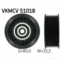 Паразитный ролик приводного ремня SKF 59QVQU I 7316575595562 Fiat Bravo VKMCV 51018