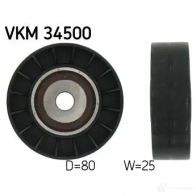 Паразитный ролик приводного ремня SKF 595228 7316571902333 WC O6AN VKM 34500