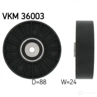Паразитный ролик приводного ремня SKF VTA9R 6Y 7316571333267 595275 VKM 36003