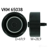 Паразитный ролик приводного ремня SKF VKM 65038 595653 DN1T MB 7316575356576