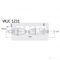 Приводной вал SKF 7316573275305 WG6 4QIE VKJC 1231 592389 - Изображение 2