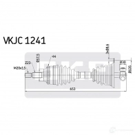 Приводной вал SKF 7316572903490 QUV4D 0 VKJC 1241 592397 - Изображение 2