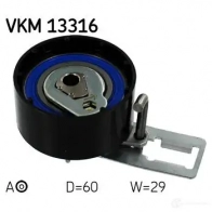 Натяжной ролик ГРМ SKF Volvo V70 3 (135) Универсал 1.6 DRIVe / D2 114 л.с. 2011 – 2015 7316576038174 M 30Z1 VKM 13316