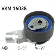 Натяжной ролик ГРМ SKF VKM 16038 Volvo V70 2 (285) Универсал 2.4 T5 260 л.с. 2004 – 2007 7316575469993 IKI 03