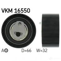 Натяжной ролик ГРМ SKF VKM 16550 Renault Megane (BM, CM) 2 Хэтчбек 2.0 230 л.с. 2006 – 2008 7316571902302 9 0BH65