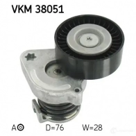 Натяжитель приводного ремня SKF VKM 38051 REUD9 1 7316575583262 Mercedes CLK (A209) 2 Кабриолет 1.8 CLK 200 Kompressor (2041) 184 л.с. 2006 – 2010
