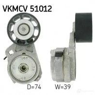 Натяжитель приводного ремня SKF 7316573953432 E09 UY Ford Fiesta 6 (CB1, CCN) Седан 1.0 S Flex 69 л.с. 2010 – наст. время VKMCV 51012