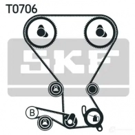 Комплект ремня ГРМ SKF vkms95666 Mitsubishi Outlander 1 (CU5) Кроссовер 2.0 4WD (CU2W) 126 л.с. 2003 – 2006 6C3L9PV VKMA 95666