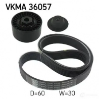 Комплект приводного ремня SKF 596625 VKMA 36057 VKMV 7PK1035 VKM 36056 - Изображение 6