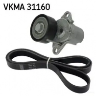 Комплект приводного ремня SKF VKMA 31160 Audi A5 (F5A) 2 Спортбек 2.0 Tfsi Quattro 252 л.с. 2016 – наст. время VKMV 6PK1132 VKM 31160