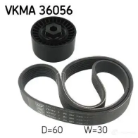 Комплект приводного ремня SKF VKMA 36056 VKM 36056 VKMV 7PK880 596624