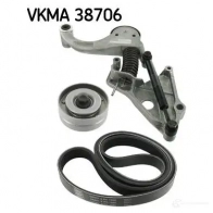 Комплект приводного ремня SKF VKM 38706 VKMA 38706 VKM 38705 Mini Cooper (R50, 52, 53) 1 2001 – 2008