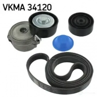 Комплект приводного ремня SKF VKMA 34120 VKM 34120 596555 VKM 33133