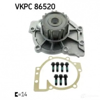 Водяной насос, помпа SKF 7316572306413 VKPC 86520 Volvo S80 1 (184) Седан 3.0 196 л.с. 2001 – 2006 X 3HT0BC