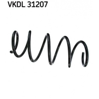 Пружина подвески SKF Volkswagen Multivan (T5, 7HM) 1 Минивэн 2.0 BiTDI 180 л.с. 2009 – 2015 W AX5V VKDL 31207