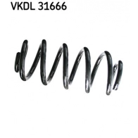Пружина подвески SKF VKDL 31666 Audi TT (8J3) 2 Купе 2.0 Tts Quattro 272 л.с. 2008 – 2014 0I1F7 W