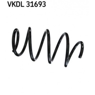 Пружина подвески SKF VKDL 31693 Audi TT (8J3) 2 Купе 2.0 Tfsi 211 л.с. 2010 – 2014 O9 OOWYY