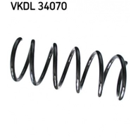 Пружина подвески SKF Ford KA 2 (CCU, RU8) Хэтчбек 1.2 69 л.с. 2008 – 2025 VKDL 34070 31 KUTN