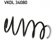 Пружина подвески SKF VKDL 34080 HUJ RA61 Ford Fiesta 5 (CBK, JH, JD) Хэтчбек 1.6 TDCi 90 л.с. 2004 – 2008