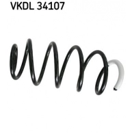 Пружина подвески SKF Ford Fiesta 5 (CBK, JH, JD) Хэтчбек 1.6 16V 100 л.с. 2001 – 2008 W2 K6O VKDL 34107