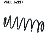 Пружина подвески SKF VKDL 34117 39I C7RK Ford Fiesta 5 (CBK, JH, JD) Хэтчбек 1.6 TDCi 90 л.с. 2004 – 2008