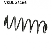 Пружина подвески SKF Ford Fusion 1 (CBK, JU) Хэтчбек 1.6 100 л.с. 2002 – 2008 NT5 78VQ VKDL 34166