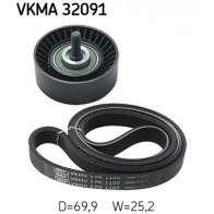 Комплект приводного ремня SKF OEYZUL S VKMA 32091 1440252303 - Изображение 2