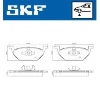 Тормозные колодки дисковые, комплект SKF 1440250763 8Y50H D VKBP 80008 - Изображение 5