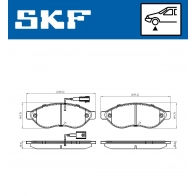 Тормозные колодки дисковые, комплект SKF IAXPO J VKBP 80009 E 1440250764