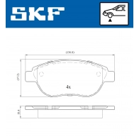 Тормозные колодки дисковые, комплект SKF 1440250773 VKBP 80022 I OVBWA - Изображение 5