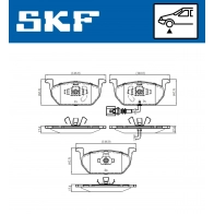 Тормозные колодки дисковые, комплект SKF VKBP 80055 E 8BM 8H 1440250799 - Изображение 5