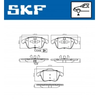 Тормозные колодки дисковые, комплект SKF VKBP 80073 E 1440250806 D0Y EH - Изображение 5