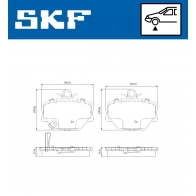 Тормозные колодки дисковые, комплект SKF PM VZSE VKBP 80111 A 1440250829 - Изображение 5
