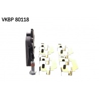 Тормозные колодки дисковые, комплект SKF 1440250833 LJM0IJ X VKBP 80118 - Изображение 4