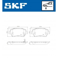 Тормозные колодки дисковые, комплект SKF ON3 OK VKBP 80128 A Nissan Micra (K14) 5 Хэтчбек 1.0 71 л.с. 2016 – 2025