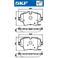 Тормозные колодки дисковые, комплект SKF 1440250842 VKBP 80132 SZX EZA - Изображение 5