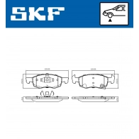 Тормозные колодки дисковые, комплект SKF VKBP 80138 A U S833O 1440250846