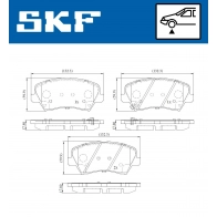 Тормозные колодки дисковые, комплект SKF Y5GV6 O 1440250858 VKBP 80161 A - Изображение 5