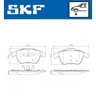 Тормозные колодки дисковые, комплект SKF 1440250863 JCE QM VKBP 80168 - Изображение 5