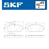 Тормозные колодки дисковые, комплект SKF 1440250865 8ZB3 K VKBP 80171 E - Изображение 5
