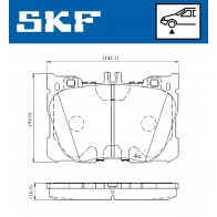 Тормозные колодки дисковые, комплект SKF 1440250875 VKBP 80190 K BW7C - Изображение 5