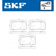 Тормозные колодки дисковые, комплект SKF VKBP 80198 E 1440250881 F 14BA