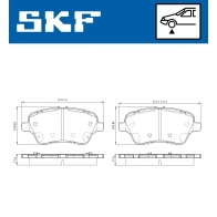 Тормозные колодки дисковые, комплект SKF VKBP 80202 1440250883 K COXB - Изображение 5