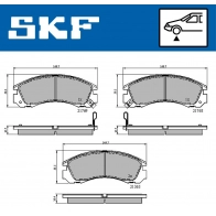 Тормозные колодки дисковые, комплект SKF VKBP 80230 A 1440250902 YCJJN T - Изображение 5